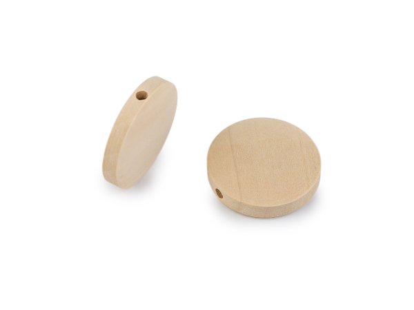Dřevěné korálky nelakované Ø20 mm