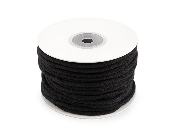 Bavlněná oděvní šňůra splétaná Ø5 mm