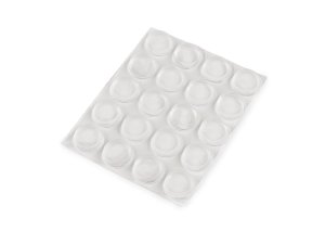 Samolepicí protiskluzové podložky silikonové 20 ks Ø12 mm