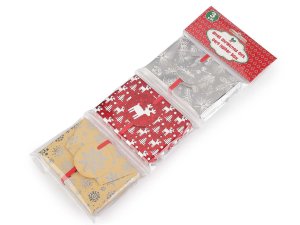 Vánoční dárková obálka / krabička na peníze a dárkové karty, sada 3 ks