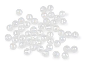 Skleněné korálky broušené ohňovky 10 mm s AB efektem