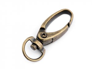Kovová karabina otočná, průvlek 10 mm