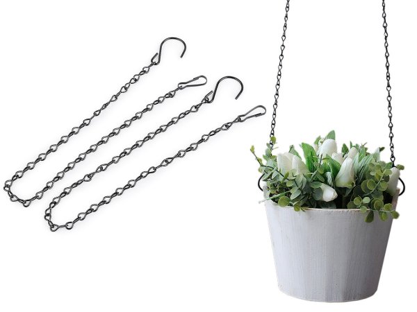 Kovový řetízek pro zavěšení dekorací, květináčů 50 cm