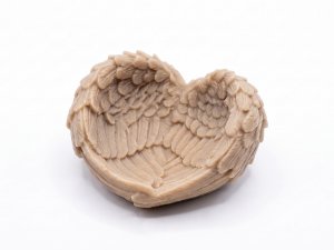 Silikonová forma na výrobu odlitků srdce / křídla