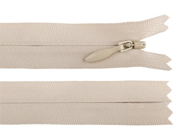 Spirálový zip skrytý YKK No 4 délka 50 cm