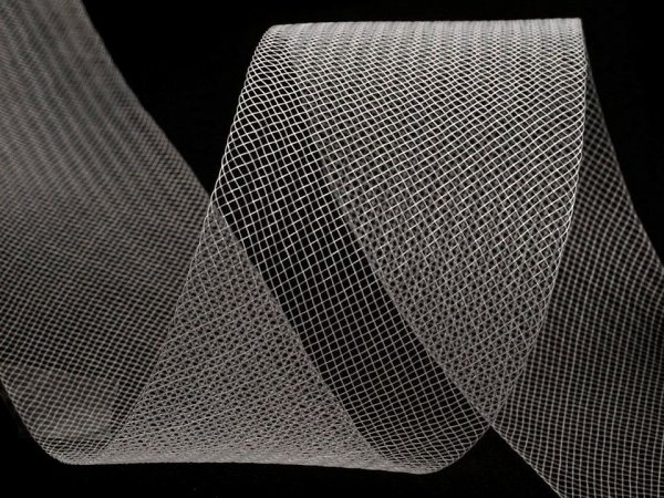 Modistická krinolína na vyztužení šatů a výrobu fascinátorů šíře 45 mm