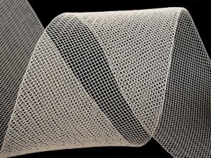 Modistická krinolína na vyztužení šatů a výrobu fascinátorů šíře 45 mm