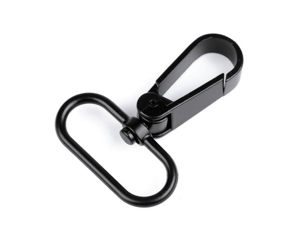 Kovová karabina otočná, průvlek 32 mm