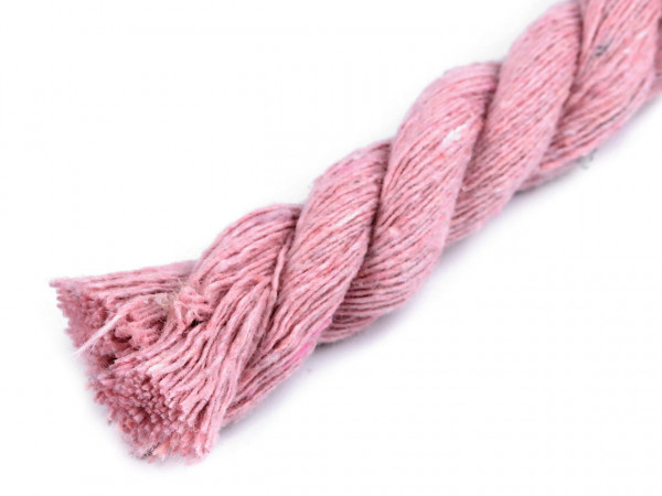 Bavlněná šňůra kroucená Ø12 mm, návin 10 m, macrame