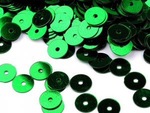 Flitry hladké Ø6 mm s metalickým efektem