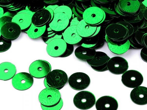 Flitry hladké Ø6 mm s metalickým efektem