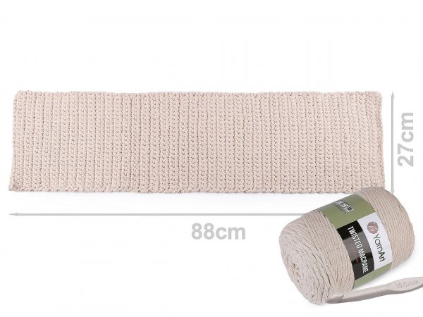 Pletací příze Twisted Macrame 500 g rozčesávací