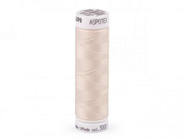 Polyesterové elastické nitě návin 100 m Aspotex 120 Amann