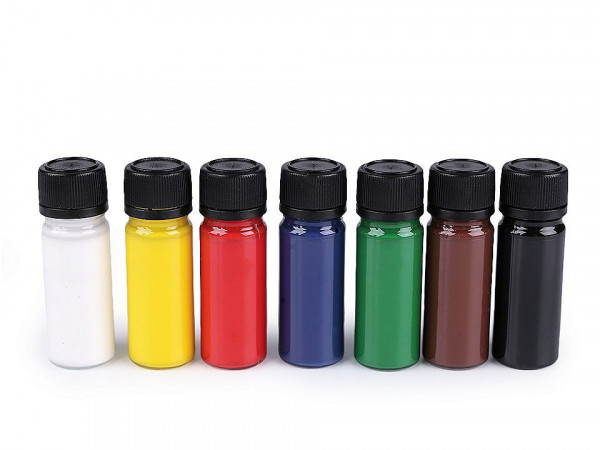 Sada barev na textil Art e Miss; na světlý textil, svítící ve tmě, neon, sada 7 barev x 12 g