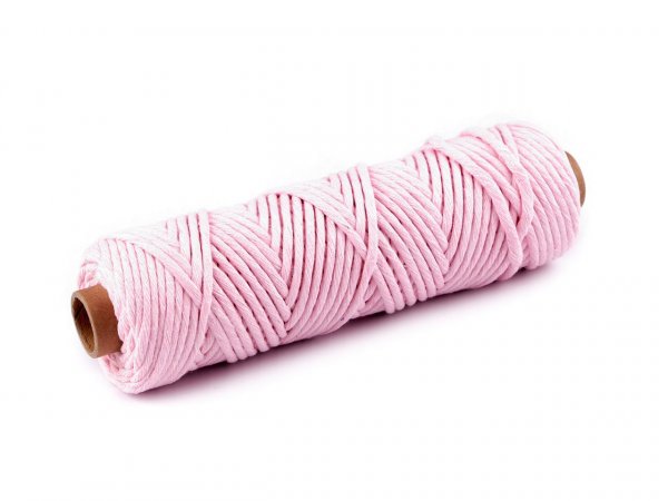 Bavlněná šňůra macrame Ø3 mm rozčesávací