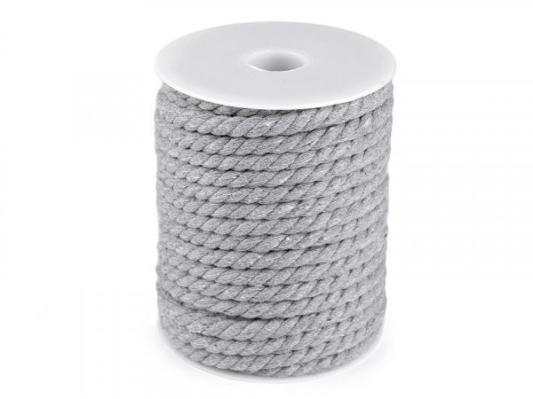Bavlněná šňůra kroucená Ø8 mm macrame