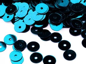 Flitry hladké Ø6 mm s metalickým efektem