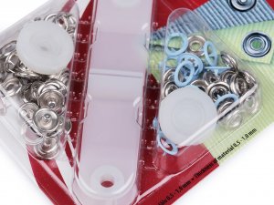 Knoflíky stiskací Roland Baby Ø10 mm na slabé látky, barevný lak