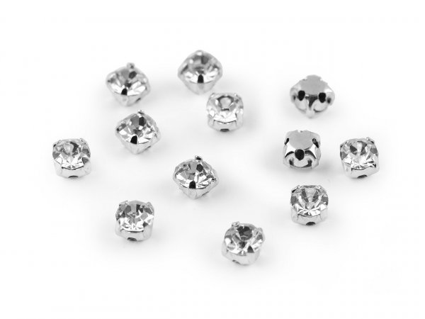 Našívací šatony / štras v pouzdře / kotlíku Ø4,3 mm