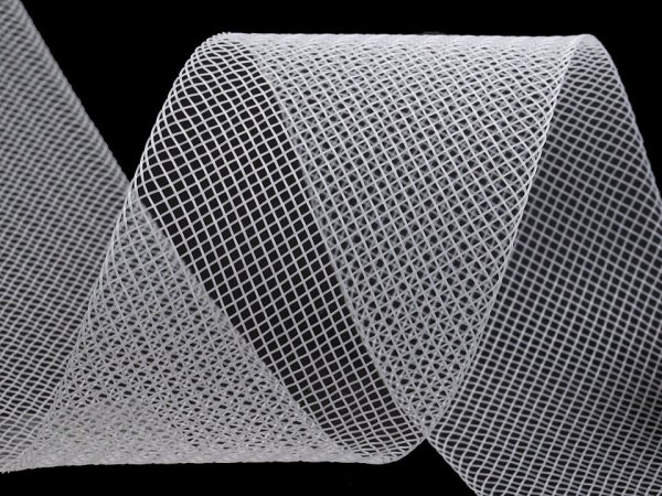 Modistická krinolína na vyztužení šatů a výrobu fascinátorů šíře 5 cm