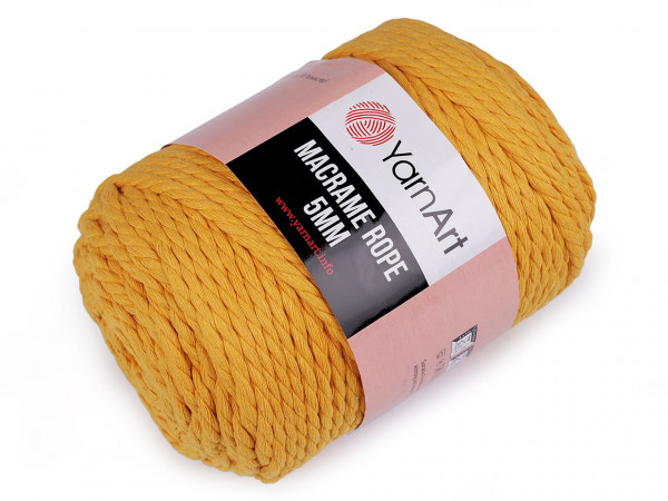 Pletací příze Macrame Rope Ø5 mm 500 g rozčesávací