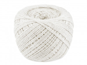 Bavlněná příze macrame Ø2-2,5 mm rozčesávací