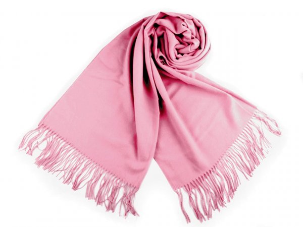 Šátek / šála typu pashmina s třásněmi 70x180 cm