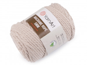 Pletací příze Macrame Rope Ø5 mm 500 g rozčesávací