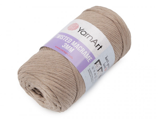 Pletací příze Twisted Macrame 250 g rozčesávací