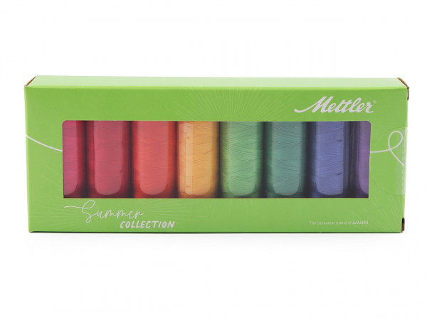 Sada bavlněných nití Silk-finish Mettler 8x150 m