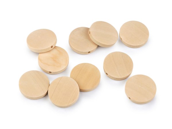 Dřevěné korálky nelakované Ø20 mm