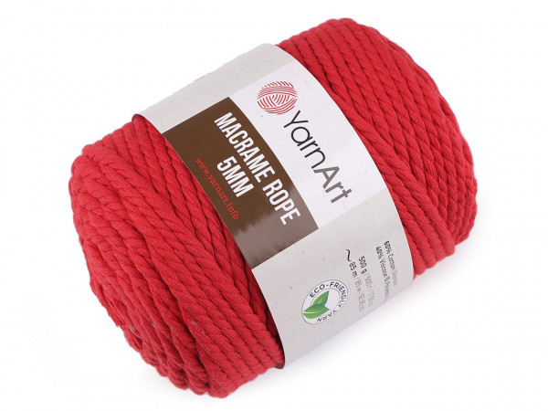 Pletací příze Macrame Rope Ø5 mm 500 g rozčesávací