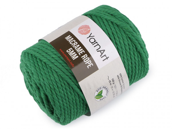 Pletací příze Macrame Rope Ø5 mm 500 g rozčesávací