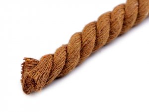 Bavlněná šňůra kroucená Ø12 mm, návin 10 m, macrame