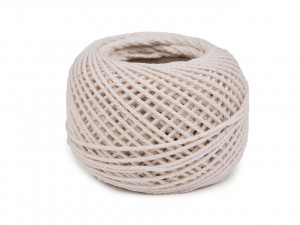 Bavlněná příze macrame / háčkovací 40 g rozčesávací