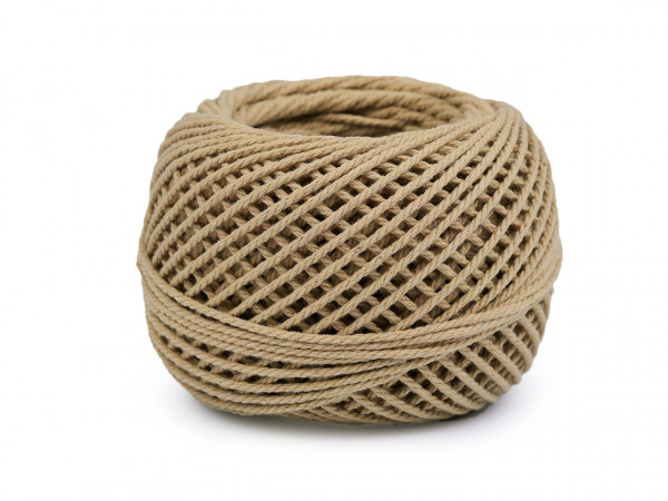 Bavlněná příze macrame / háčkovací 40 g rozčesávací