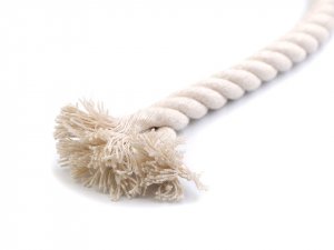 Bavlněná šňůra kroucená  Ø10 mm tuhá, macrame