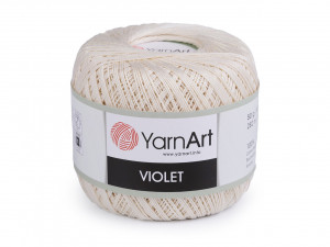 Bavlněná příze háčkovací Violet 50 g