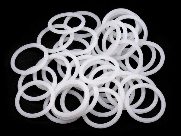 Plastový kroužek na záclony a obháčkování Ø34 mm