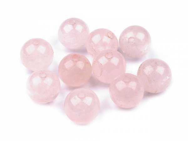 Růženín, minerální korálky Ø10 mm