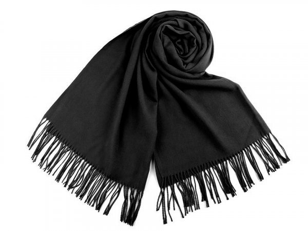 Šátek / šála typu pashmina s třásněmi 70x180 cm