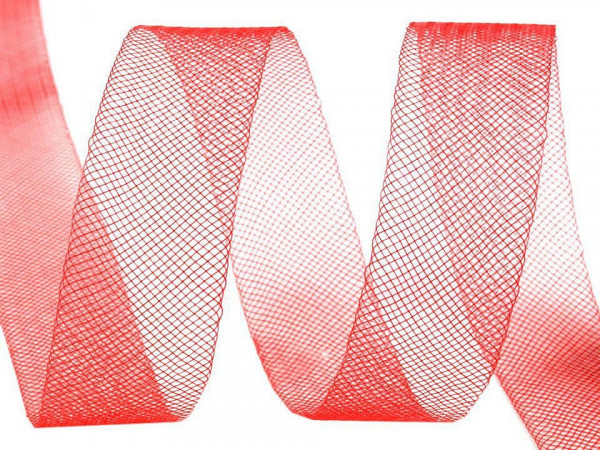 Modistická krinolína na vyztužení šatů a výrobu fascinátorů šíře 25 mm