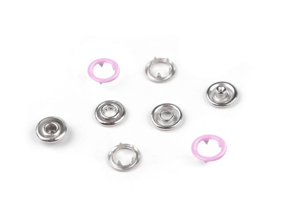 Knoflíky stiskací Roland Baby Ø10 mm na slabé látky, barevný lak
