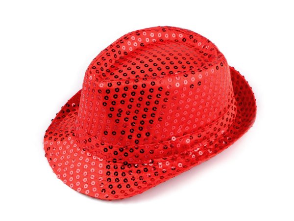 Klobouk s flitry na karneval a párty
