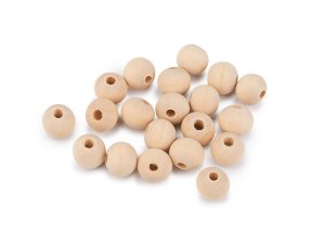 Dřevěné korálky nelakované Ø12 mm