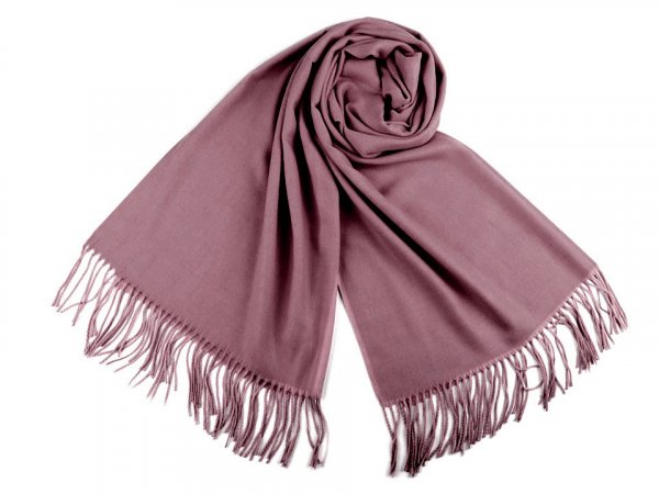 Šátek / šála typu pashmina s třásněmi 70x180 cm