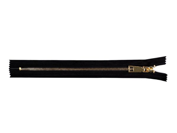 Kovový zip s ozdobným jezdcem No 5 délka 24,5 cm