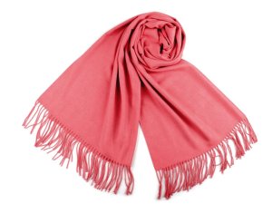 Šátek / šála typu pashmina s třásněmi 70x180 cm