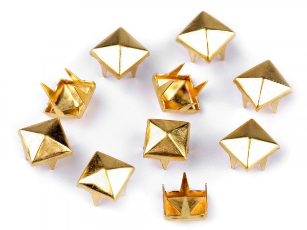 Cvočky na oblečení z nerezové oceli 7x7 mm pyramida