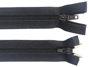 Spirálový zip šíře No 5 délka 80 cm bundový 2 jezdci